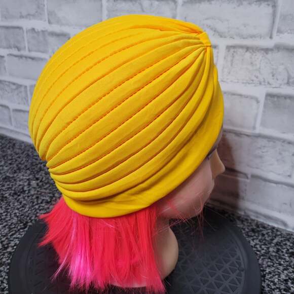 Yellow Vintage Inspired Turban Hat - Picture 4 of 4